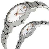 Emporio Armani Quartz White Dial Silver Steel Strap Watch For Men - AR90000