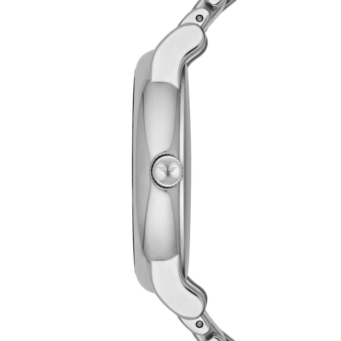 Emporio Armani Quartz White Dial Silver Steel Strap Watch For Men - AR90000