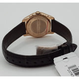 Emporio Armani Classic White Dial Brown Leather Strap Watch For Men - AR9035