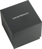 Emporio Armani Claudio Chronograph Blue Dial Brown Leather Strap Watch For Men - AR11554