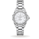 Tag Heuer Aquaracer Mother of Pearl Dial Silver Steel Strap Watch for Women - WBD131A.BA0748