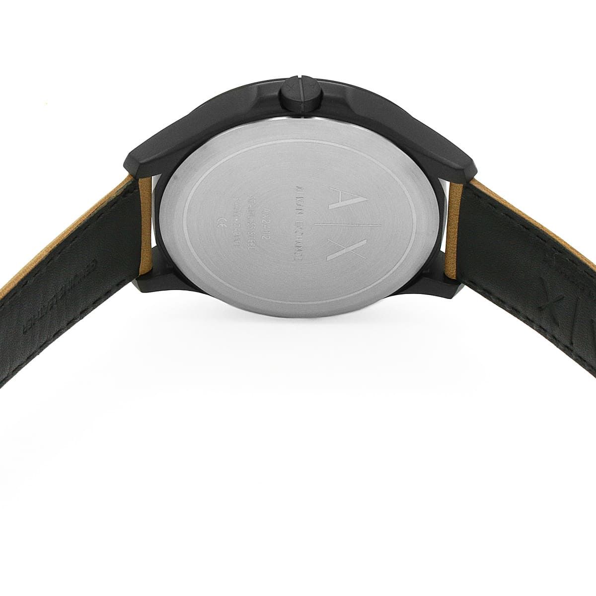 Armani Exchange Hampton Chronograph Green Dial Brown Leather Strap Watch For Men - AX2412