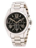 Michael Kors Bradshaw Black Dial Silver Steel Strap Watch for Men - MK5705