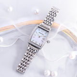 Emporio Armani Gianni T-Bar Quartz White Dial Silver Steel Strap Watch For Women - AR11405