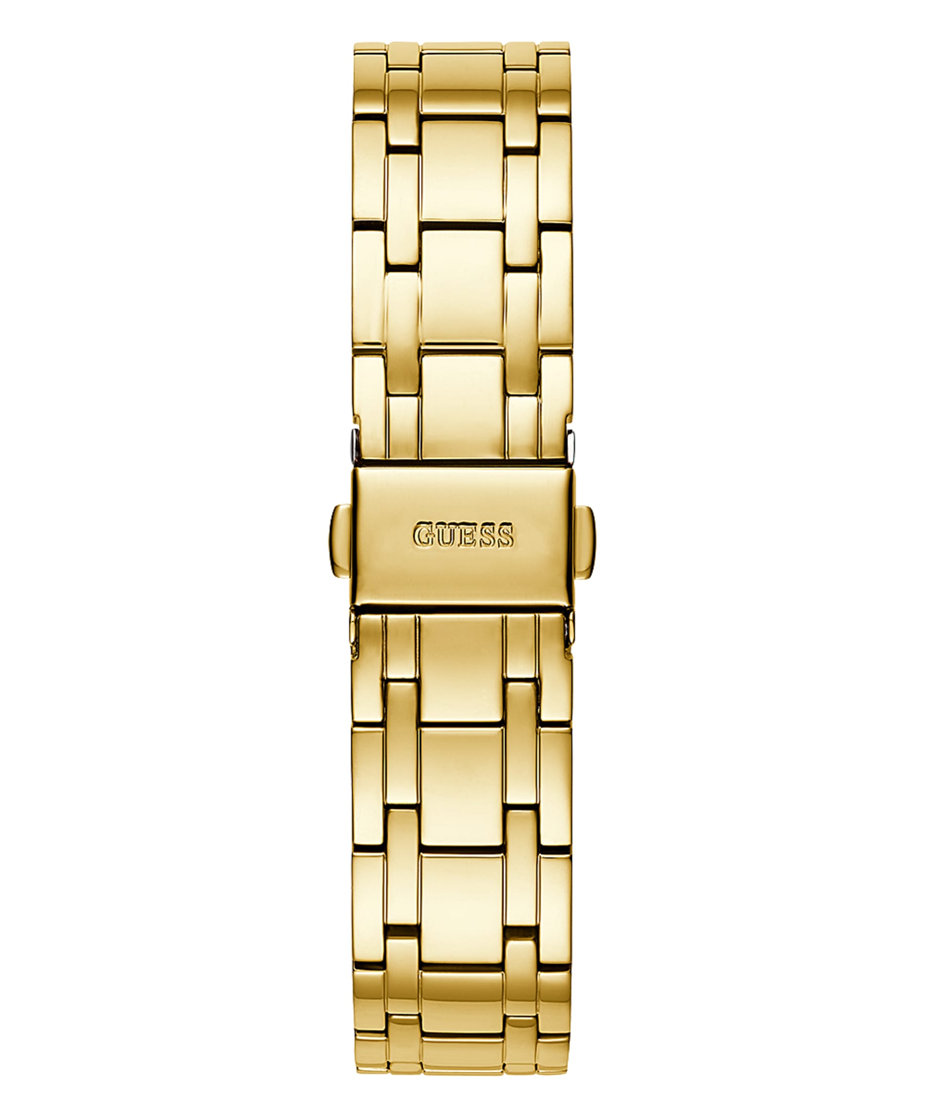 Guess Cosmo Diamonds Gold Dial Gold Steel Strap Watch For Women - GW0033L2