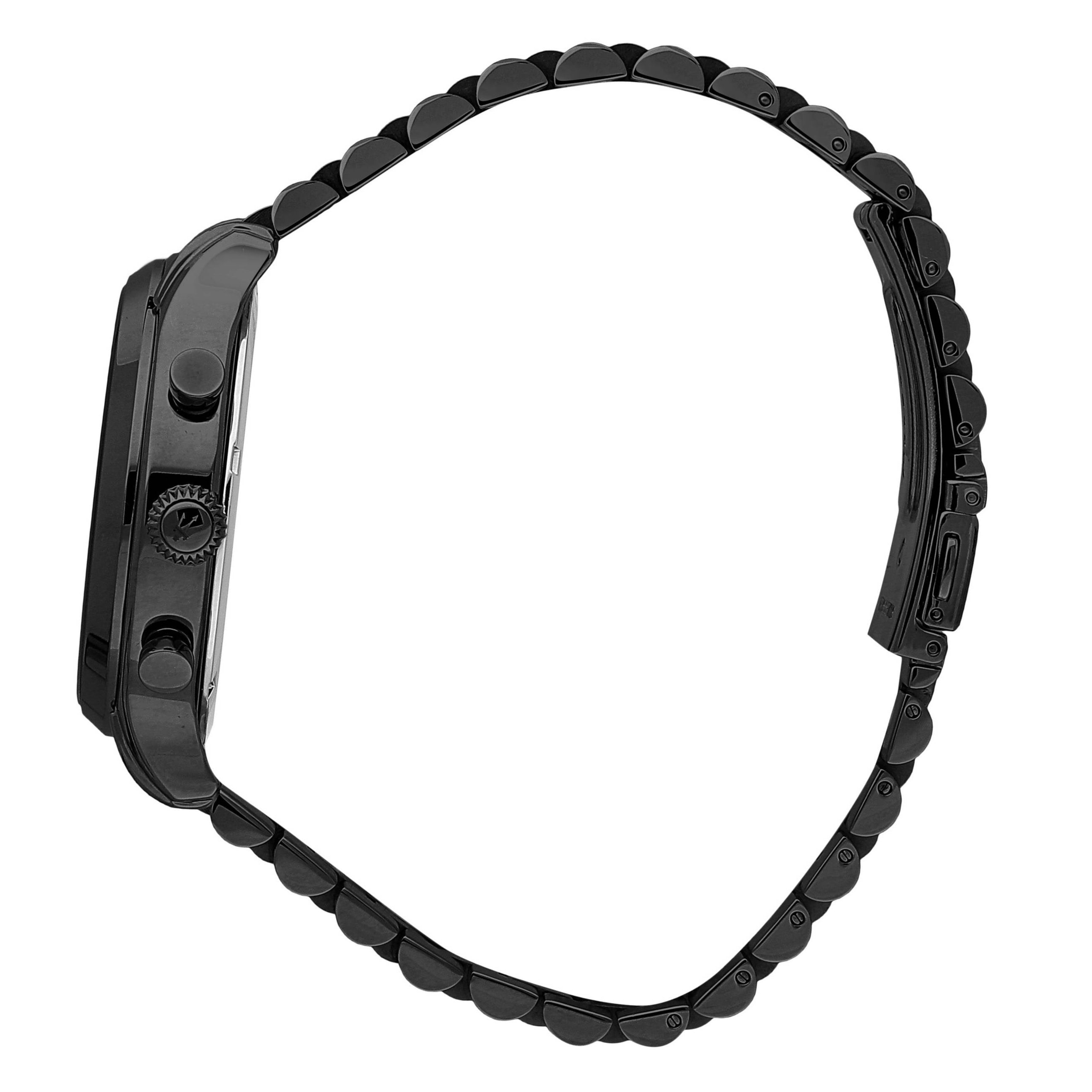 Maserati Epoca Chronograph Limited Edition Black Dial Black Steel Strap Watch For Men - R8873618020