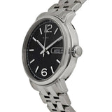 Marc Jacobs Fergus Black Dial Silver Steel Strap Watch for Men - MBM5075