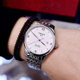 Tissot Le Locle Automatic Cosc White Dial Silver Steel Strap Watch For Men - T006.408.11.037.00