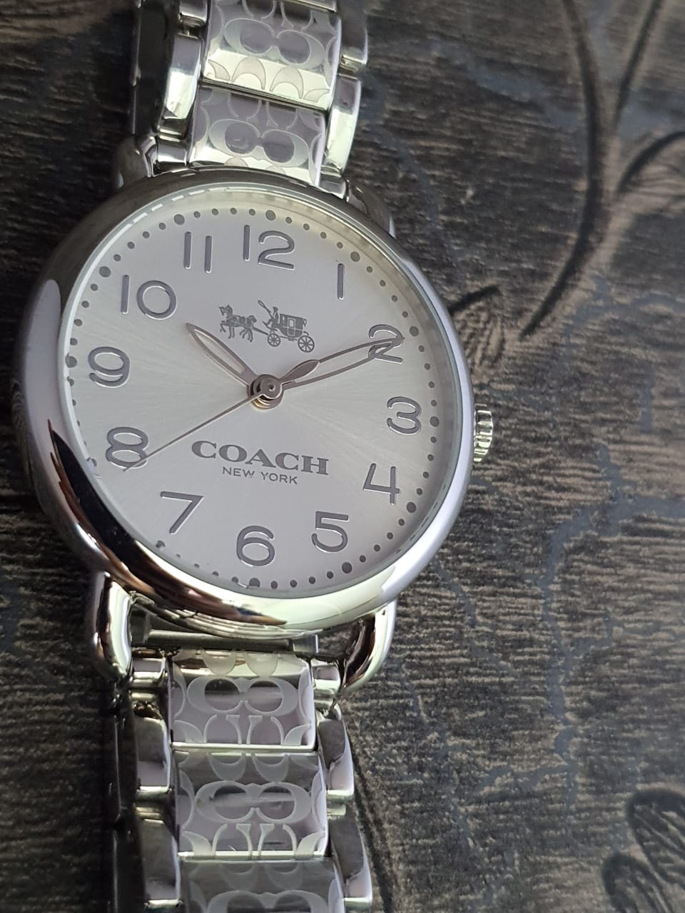 Coach Delancey White Dial Silver Steel Strap Watch for Women - 14502495