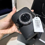 Marc Jacobs Marci Black Dial Black Steel Dial Strap Watch for Women - MBM3193
