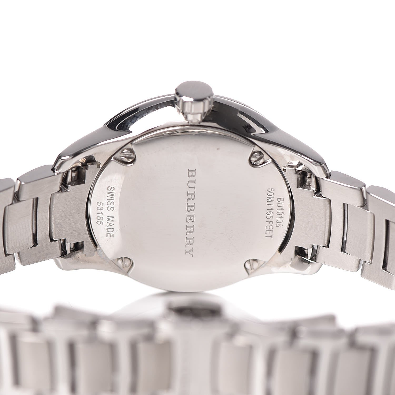 Burberry The Classic Silver Dial Silver Steel Strap Watch for Women - BU10108
