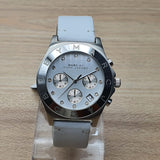 Marc Jacobs Blade White Dial White Leather Strap Watch for Women - MBM1187