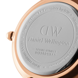 Daniel Wellington Classic Petite Bristol Black Dial Brown Leather Strap Watch For Women - DW00100221