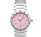 Bvlgari Bvlgari Bvlgari Quartz Pink Dial Silver Steel Strap Watch for Women - BVLGARI103711