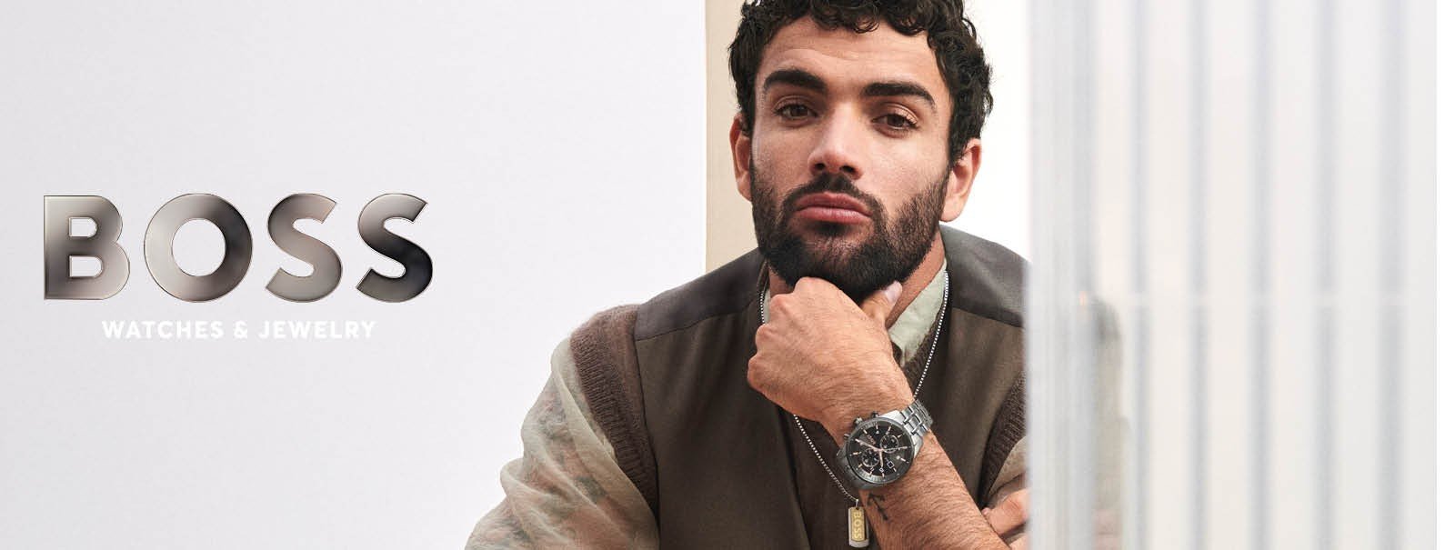 Hugo Boss Gregor Chronograph Black Dial Silver Steel Strap Watch For Men - 1514082