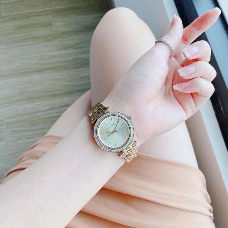 Michael Kors Darci Gold Dial Gold Steel Strap Watch for Women - MK3365