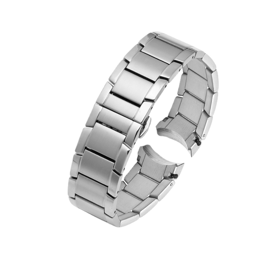 Emporio Armani Renato Chronograph Cream Dial Silver Steel Strap Watch For Men - AR2458