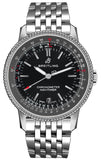 Breitling Navitimer Automatic 38mm Black Dial Stainless Steel Mens Watch - A17325241B1A1