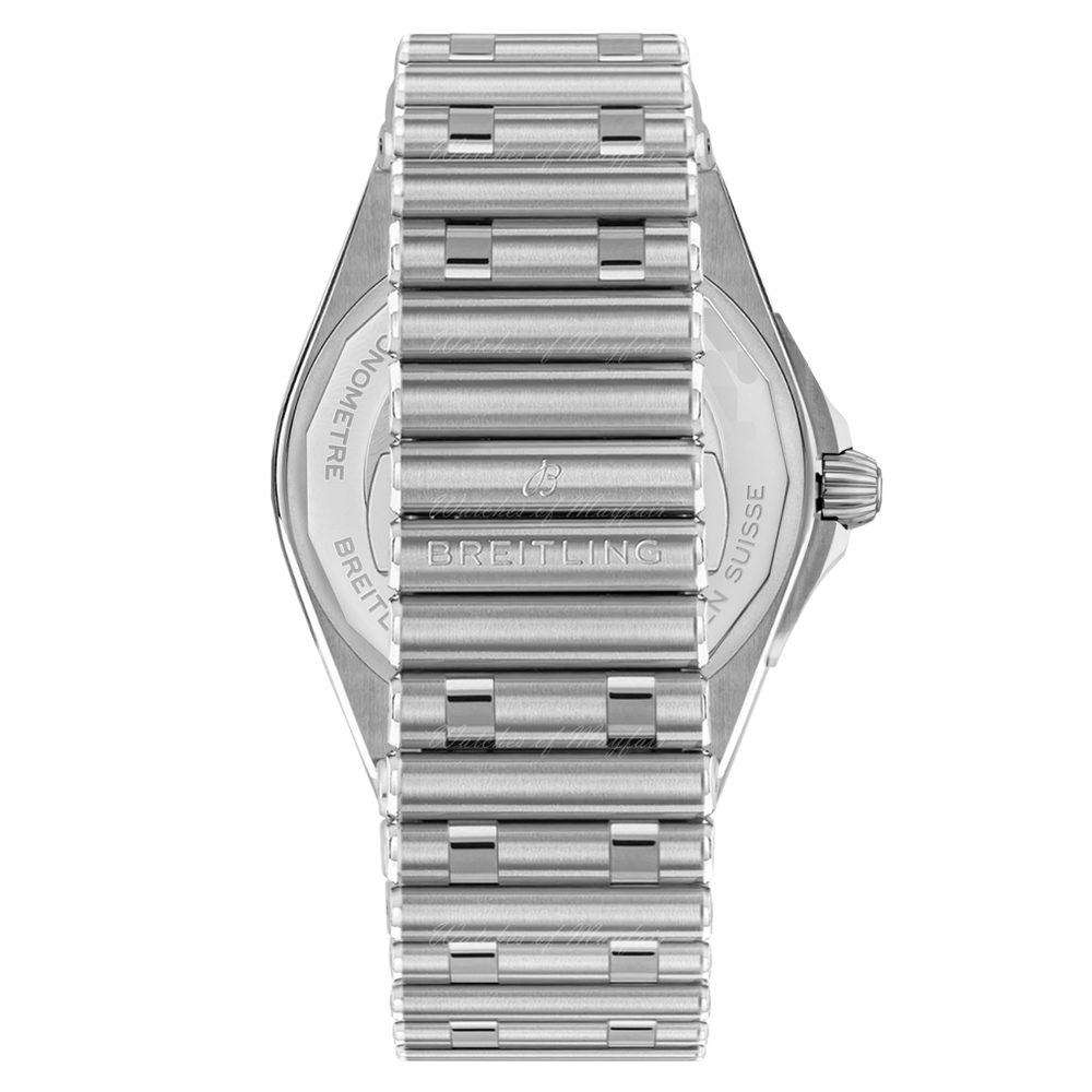 Breitling Chronomat GMT 40 White Dial Silver Steel Strap Watch for Men - A32398101A1A1