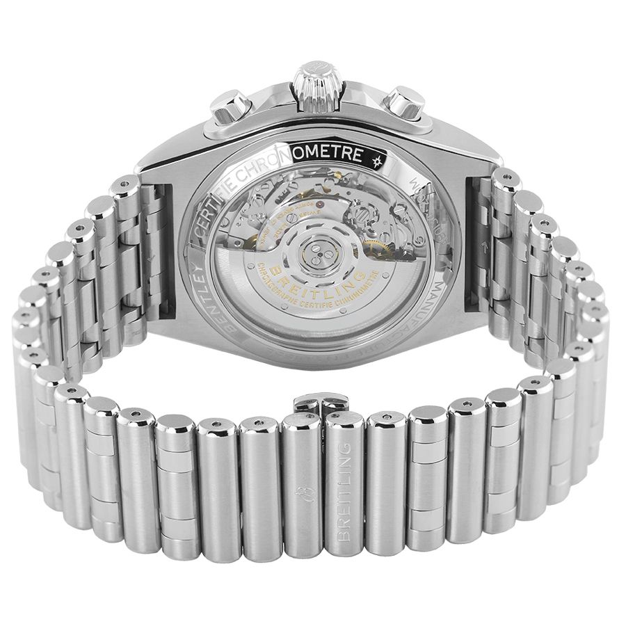 Breitling Chronomat B01 42mm Green Dial Silver Steel Strap Watch for Men - AB01343A1L1A1