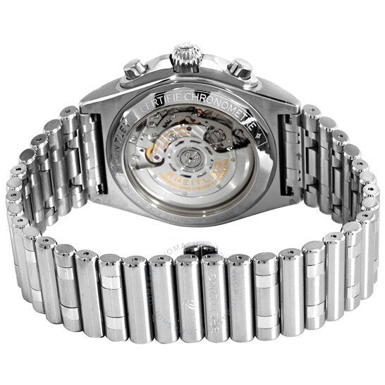 Breitling Chronomat B01 42mm Green Dial Silver Steel Strap Watch for Men - AB01343A1L1A1