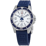 Breitling Superocean II Automatic 42mm White Dial Blue Rubber Strap Watch for Men - A17366D81A1S2
