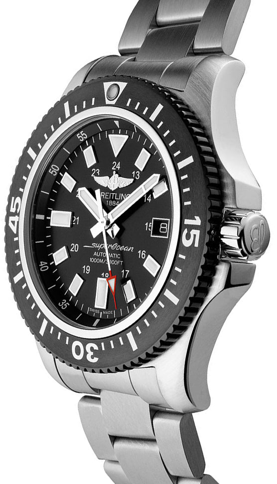 Breitling Superocean II Special 44mm Black Dial Silver Steel Strap Watch for Men - Y1739310/BF45/162A
