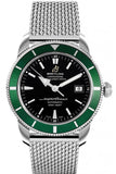 Breitling Superocean Heritage 42mm Chronograph Green Bezel Mens Watch - A1732136