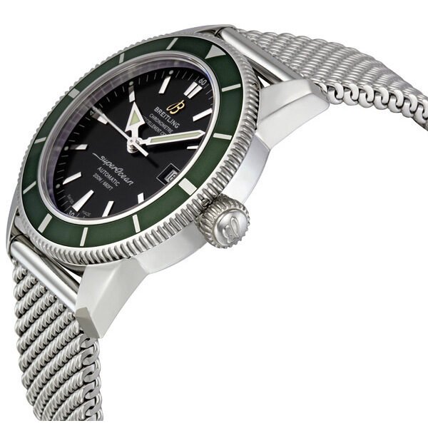 Breitling Superocean Heritage 42mm Chronograph Green Bezel Mens Watch - A1732136