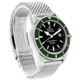 Breitling Superocean Heritage 42mm Chronograph Green Bezel Mens Watch - A1732136