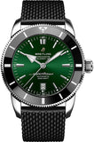 Breitling Superocean Heritage B20 Automatic 46 Green Dial Black Mesh Bracelet Watch for Men - AB2020121L1S1
