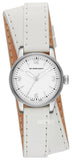 Burberry Utilitarian White Dial White Leather Strap Watch for Women - BU7846