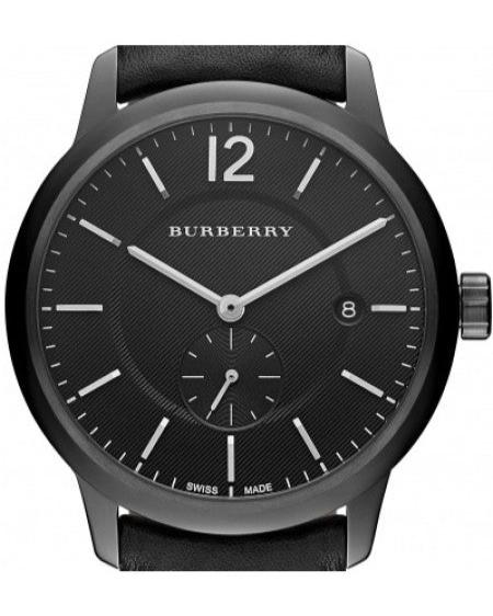 Burberry The Classic Black Dial Black Leather Strap Watch for Men - BU10003