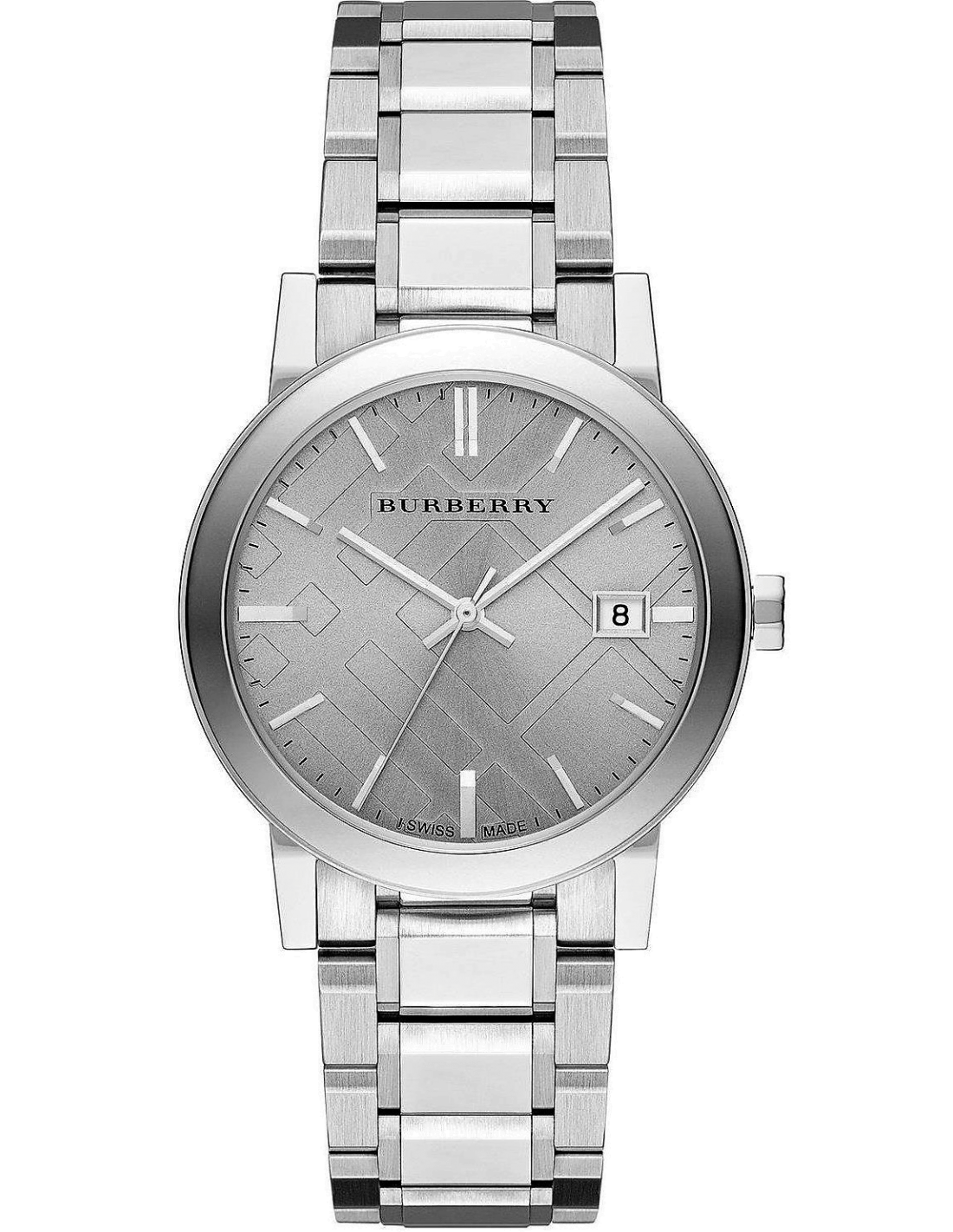 Burberry The City Silver Dial Silver Steel Strap Watch for Women - BU9035