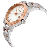 Burberry The City White Dial Two Tone Steel Strap Watch for Women - BU9105