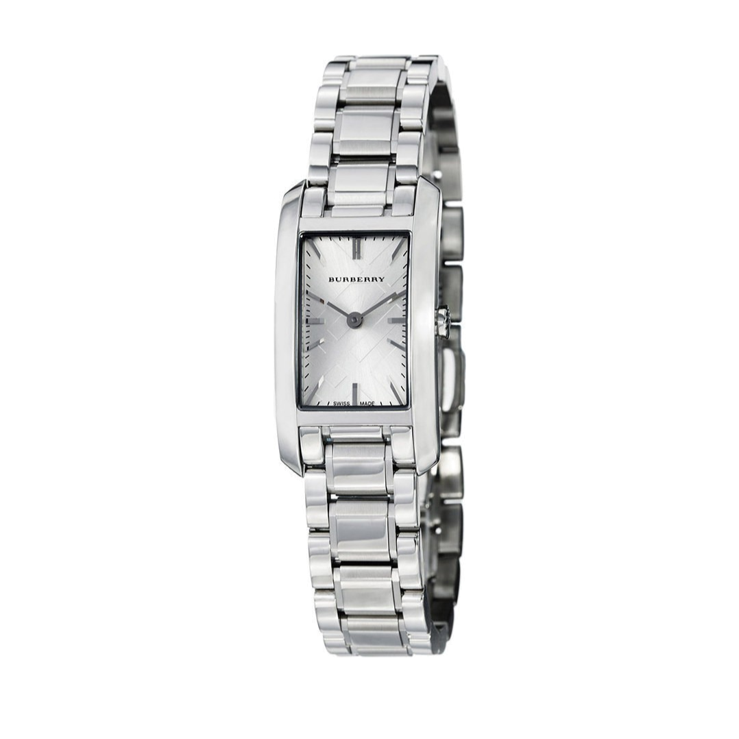 Burberry Heritage Silver Dial Silver Steel Strap Watch For Women - BU9500