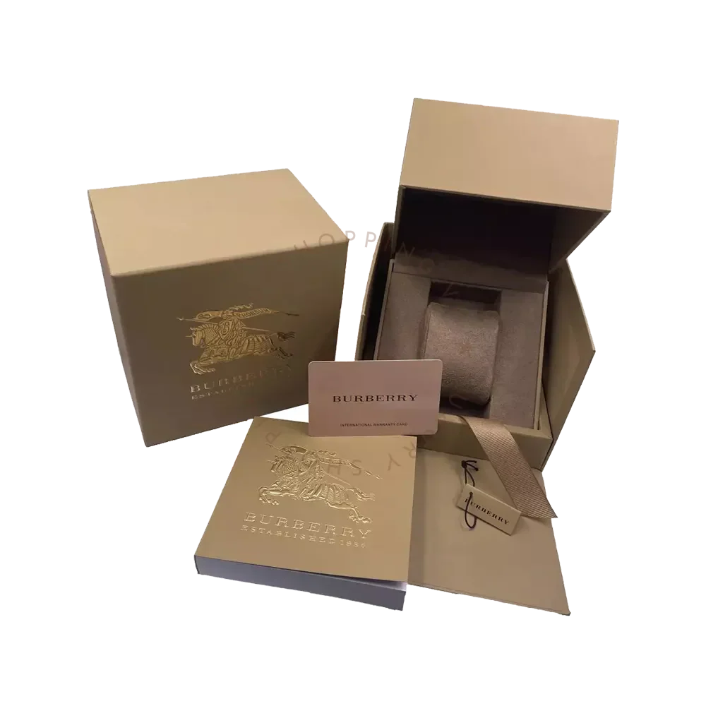 Burberry The Britain Pink Dial Pink Leather Strap Watch for Women - BBY1715