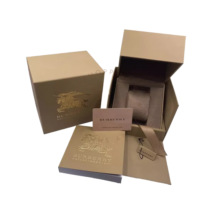 Burberry The Britain Blue Dial Blue Leather Strap Watch for Women - BBY1716