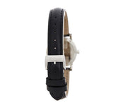 Burberry The City White Dial Black Leather Strap Watch for Women - BU9206