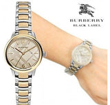 Burberry The Classic Champagne Gold Dial Two Tone Steel Strap Watch for Women - BU10118