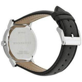 Burberry The City White Dial Black Leather Strap Watch for Men - BU9008