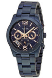 Fossil Perfect Boyfriend Multifunction Blue Dial Blue Steel Strap Watch for Women - ES4093