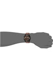 Fossil Nate Chronograph Brown Dial Brown Leather Strap Watch for Men - JR1511