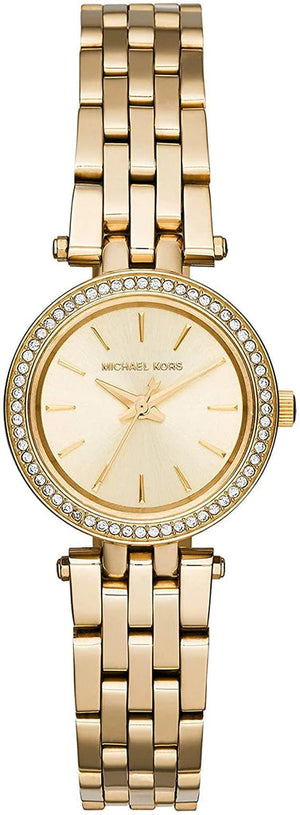 Michael Kors Darci Gold Dial with Diamonds Gold Steel Strap Watch for Women - MK3295