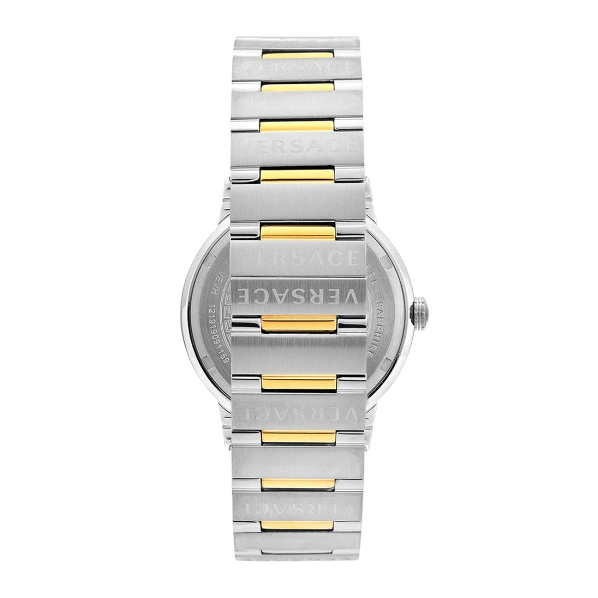 Versace Hellenyium Green Dial Two Tone Steel Strap Watch for Women - VEVH00620