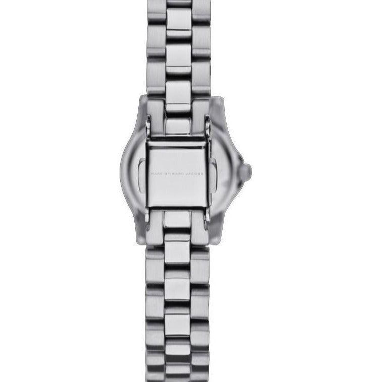 Marc Jacobs Henry Dinky Silver Dial Silver Steel Strap Watch for Women - MBM3198