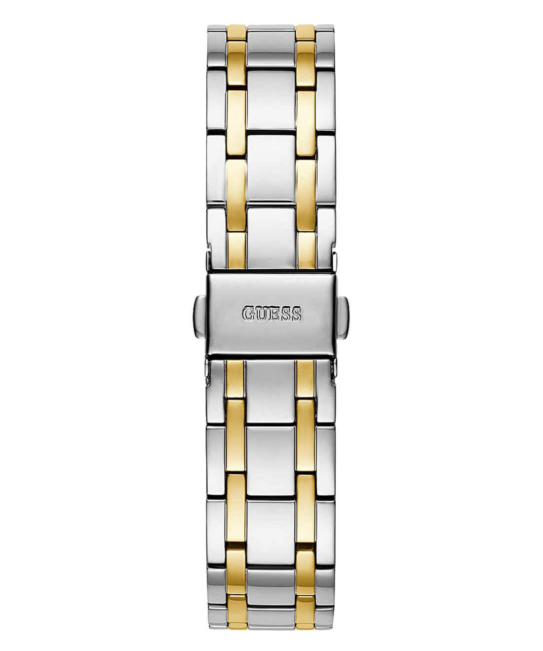 Guess Cosmo Diamonds Silver Dial Two Tone Steel Strap Watch for Women - GW0033L4