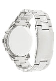 Fossil Grant Chronograph Black Dial Silver Steel Strap Watch for Men - FS4736