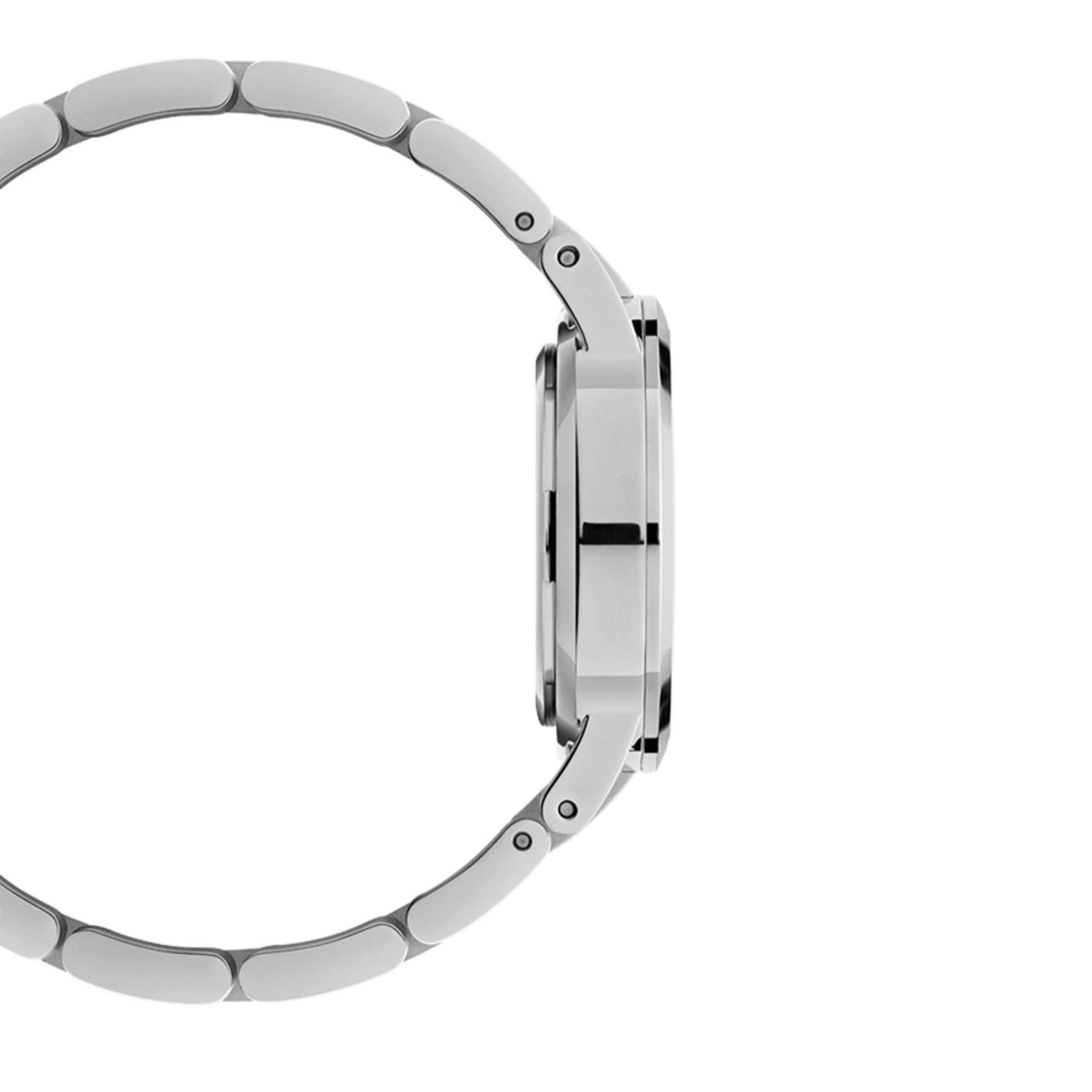 Daniel Wellington Iconic Link Unitone Silver Dial Silver Steel Strap Watch For Women - DW00100402