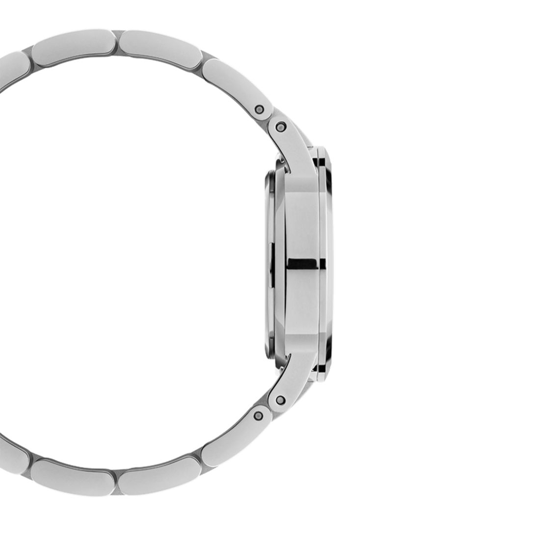 Daniel Wellington Iconic Link Unitone Silver Dial Silver Steel Strap Watch For Women - DW00100402